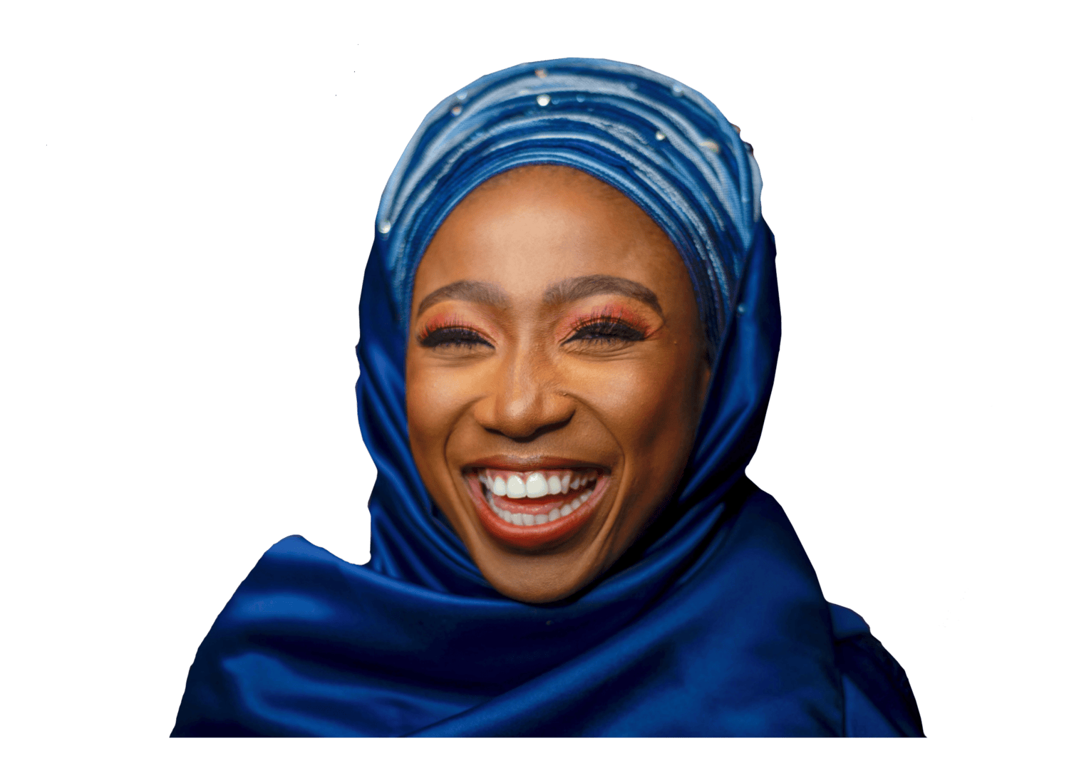 Close-up of a woman's smiling face